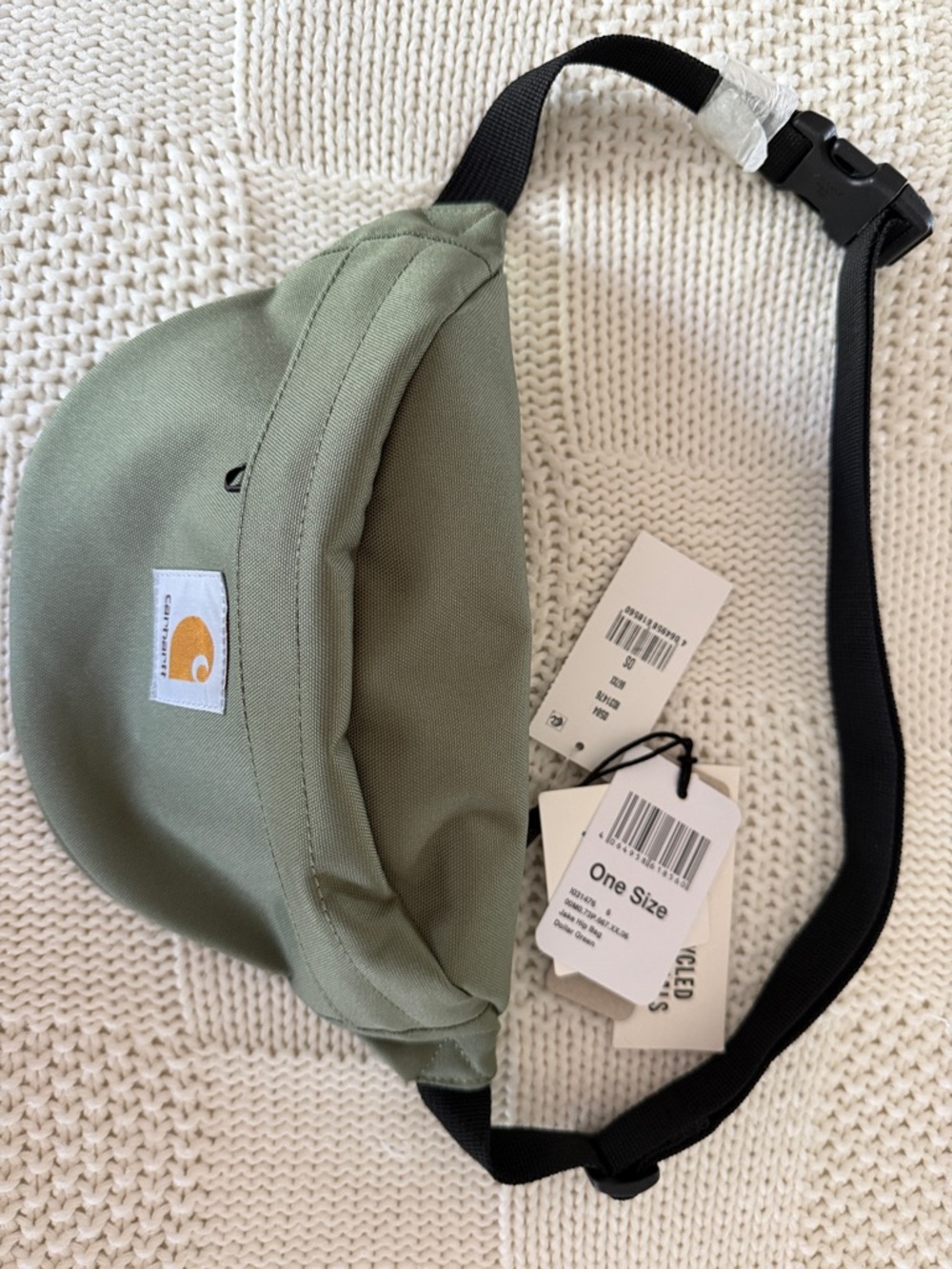 NWT Carhartt WIP Jake Hip Bag Dollar Green One Size (discontinued color)
